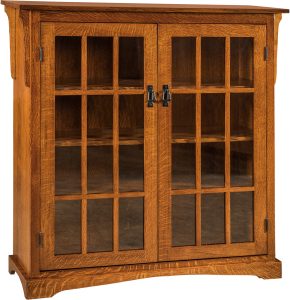 Walker Mission Medium Two Door Bookcase