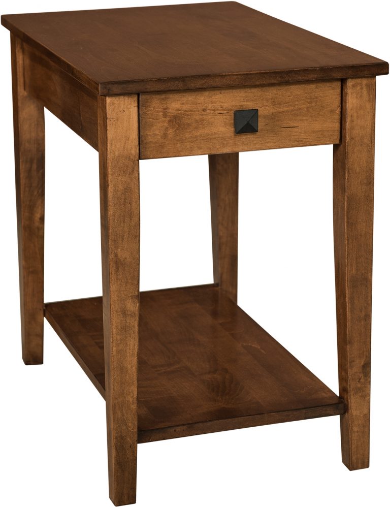 Amish Wide Carriage End Table
