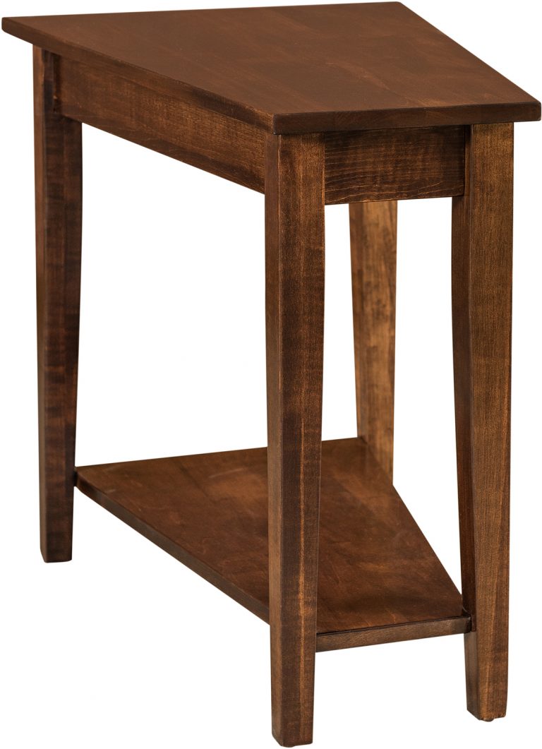 Amish Carriage Wedge End Table