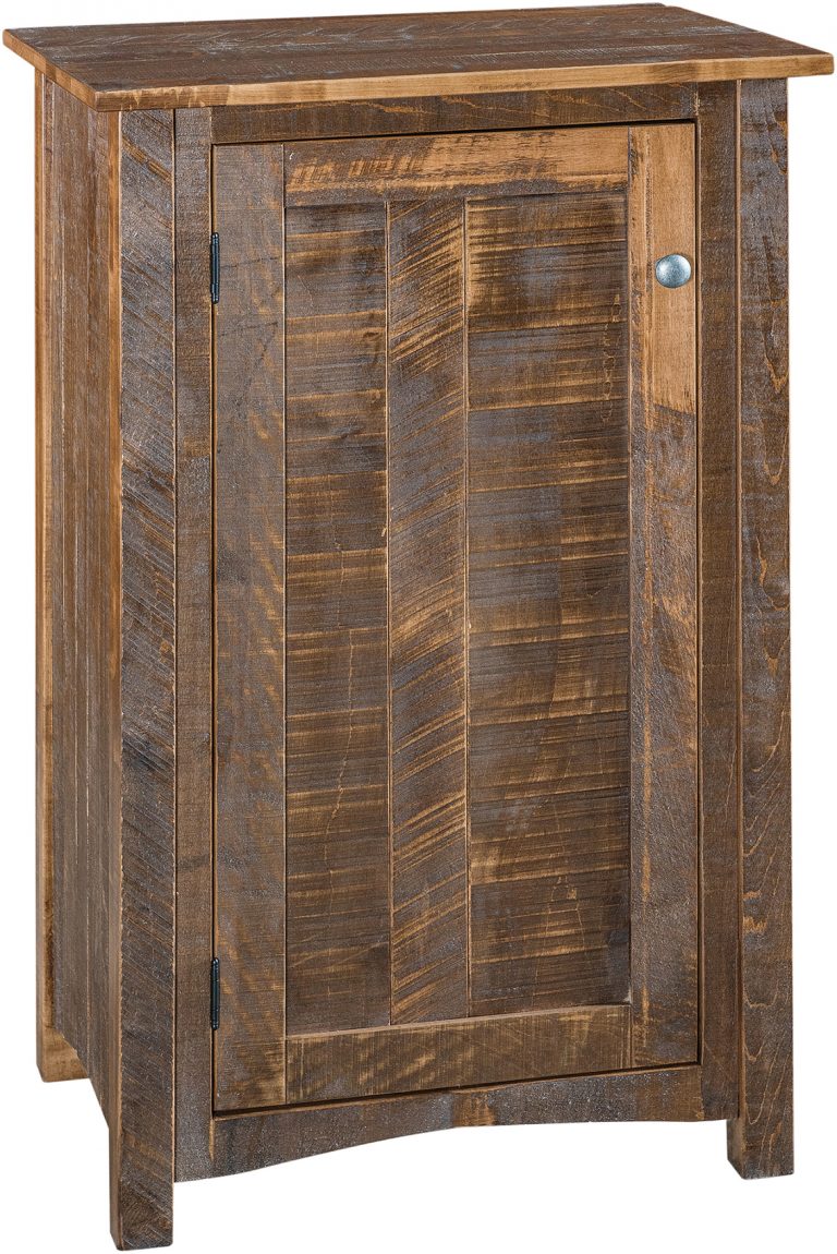 Amish Rough Mission One Door Jelly Cupboard