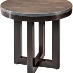 Xcell Two-Tone Round End Table
