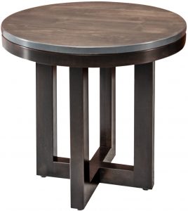 Xcell Two-Tone Round End Table