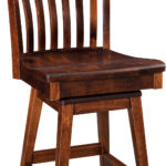Chandler Hardwood Swivel Bar Stool