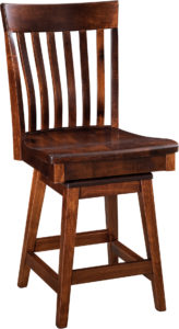 Chandler Hardwood Swivel Bar Stool