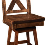 Denver Hardwood Swivel Bar Stool