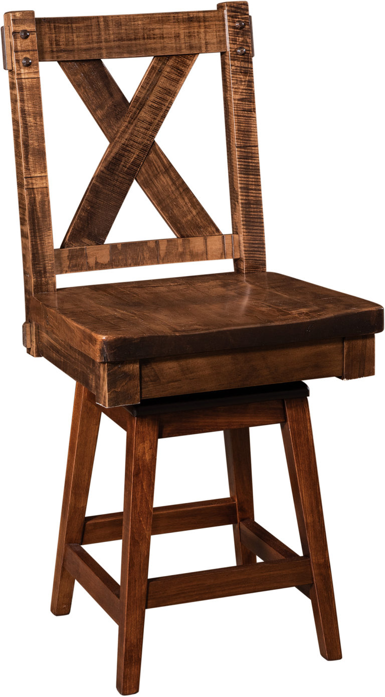 Amish Denver Swivel Base Bar Stool