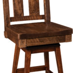 Houston Hardwood Swivel Bar Stool