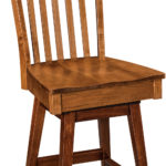 Newport Hardwood Swivel Bar Stool