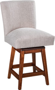 Trenton Hardwood Swivel Bar Stool