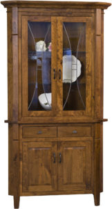 Candice 2-Door Corner Hutch