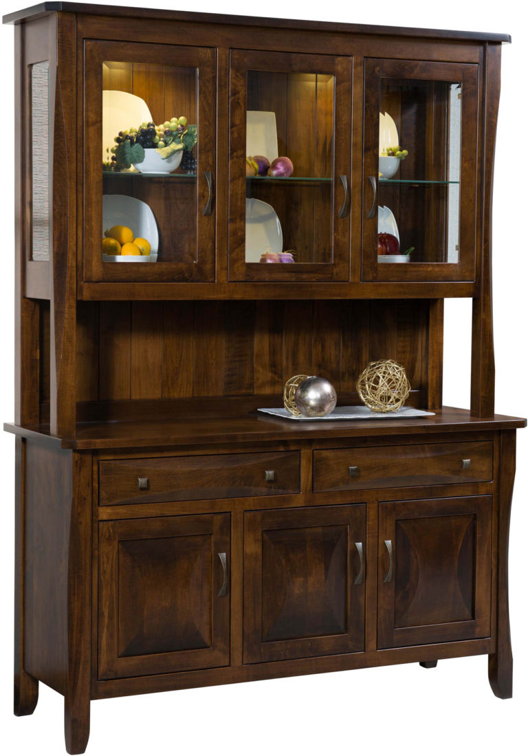 Amish Preston Three Door Hutch