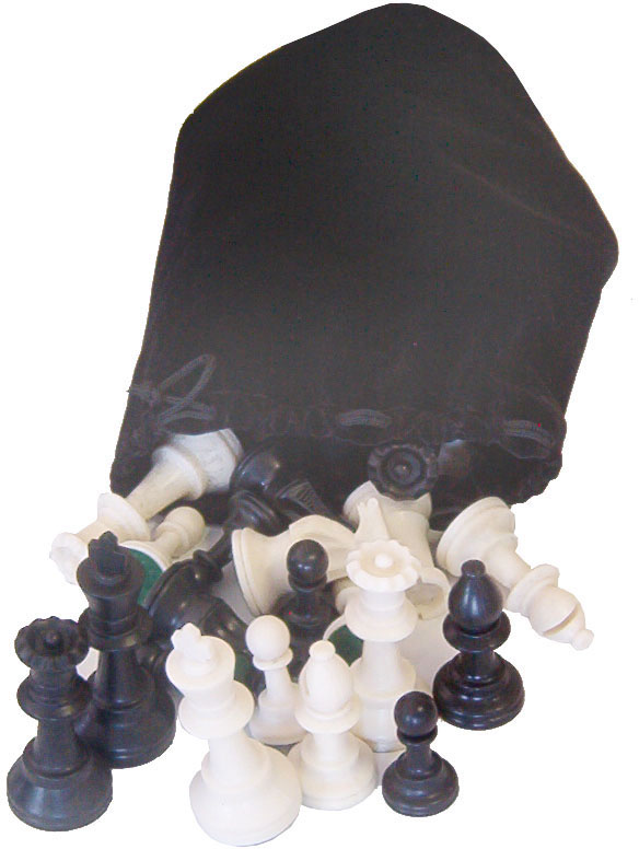 Amish Large Chess Pieces with Bag