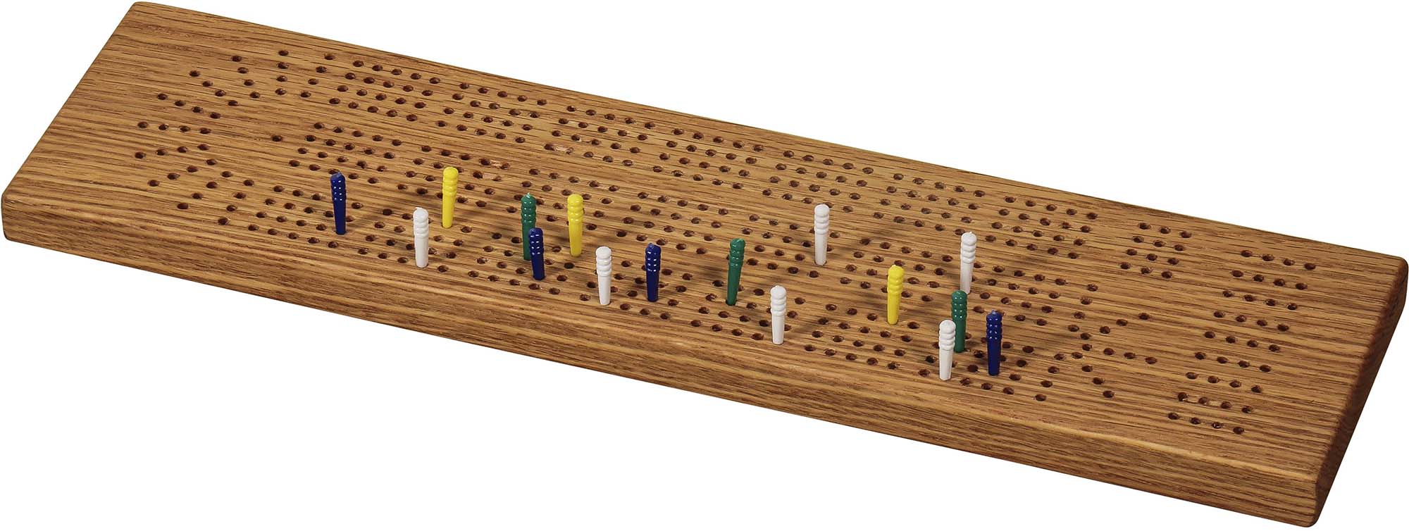Four Player Front/Two Player Back Cribbage Board