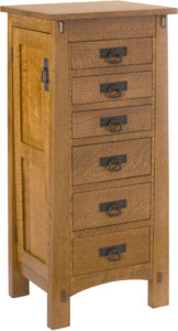 Modesto Hardwood Jewelry Armoire