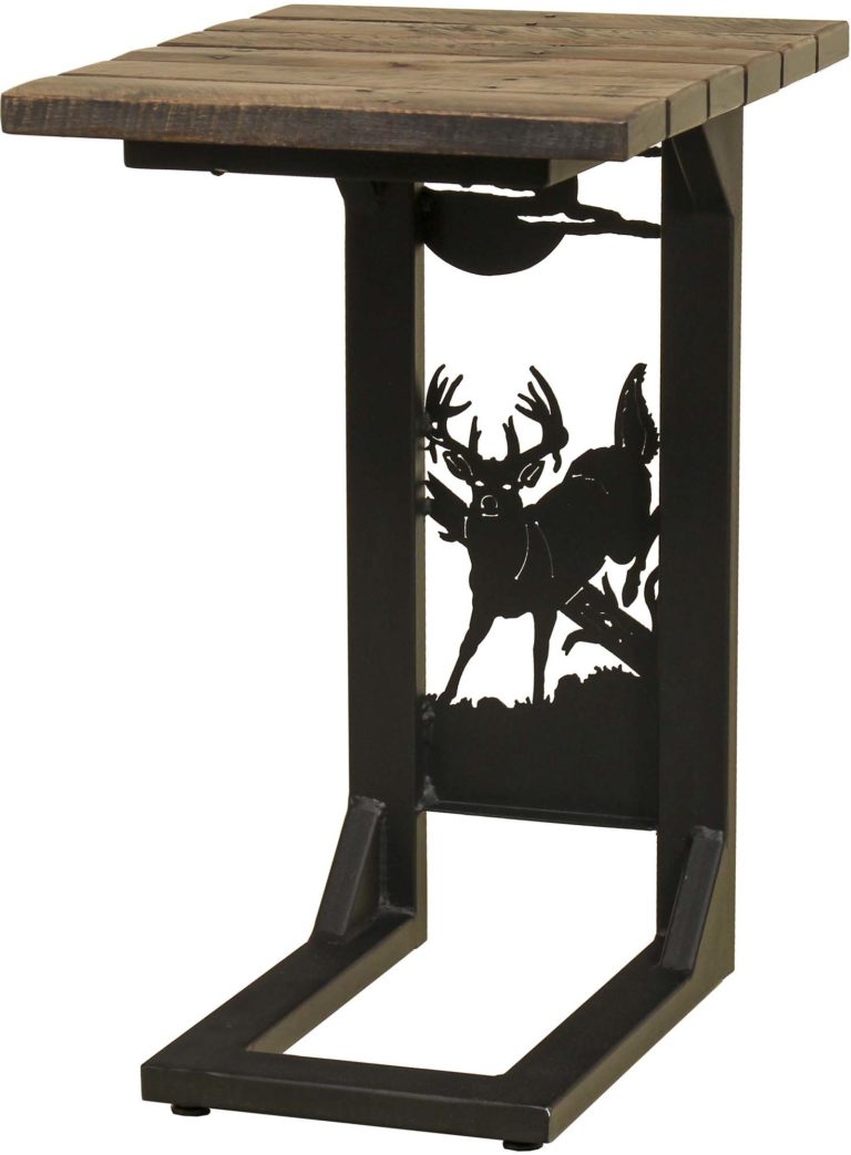 Amish Rustic Whitetail Deer Sofa Server