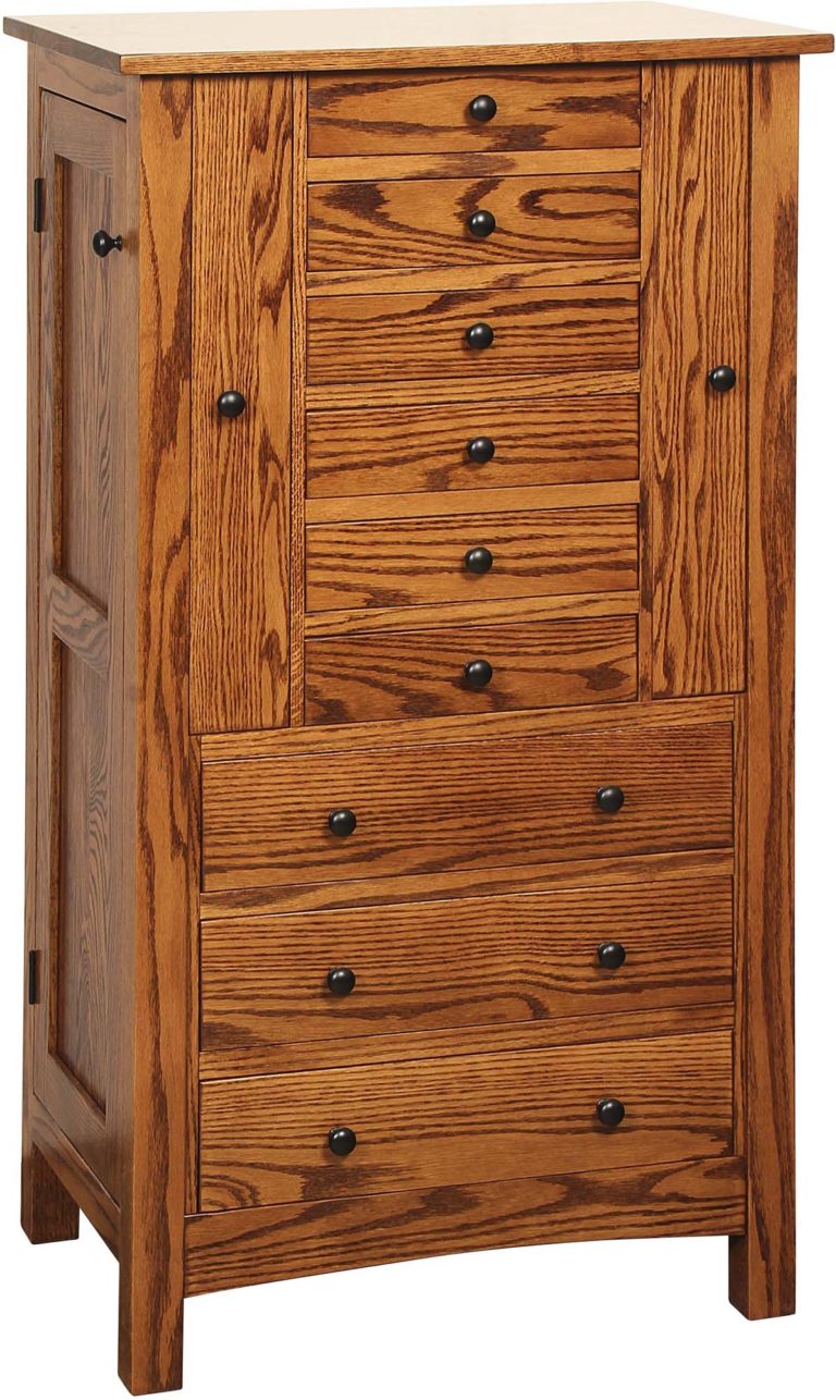 Custom Flush Mission Jumbo Jewelry Armoire