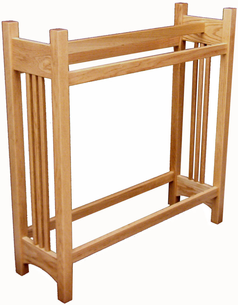 Amish Mission Quilt Rack Oak