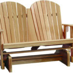 Cypress Double Adirondack Glider