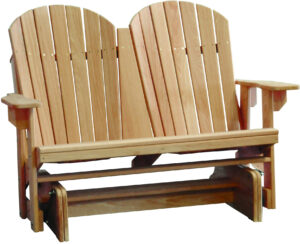 Cypress Double Adirondack Glider