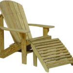 Treated Pine Adirondack Chair and Footrest