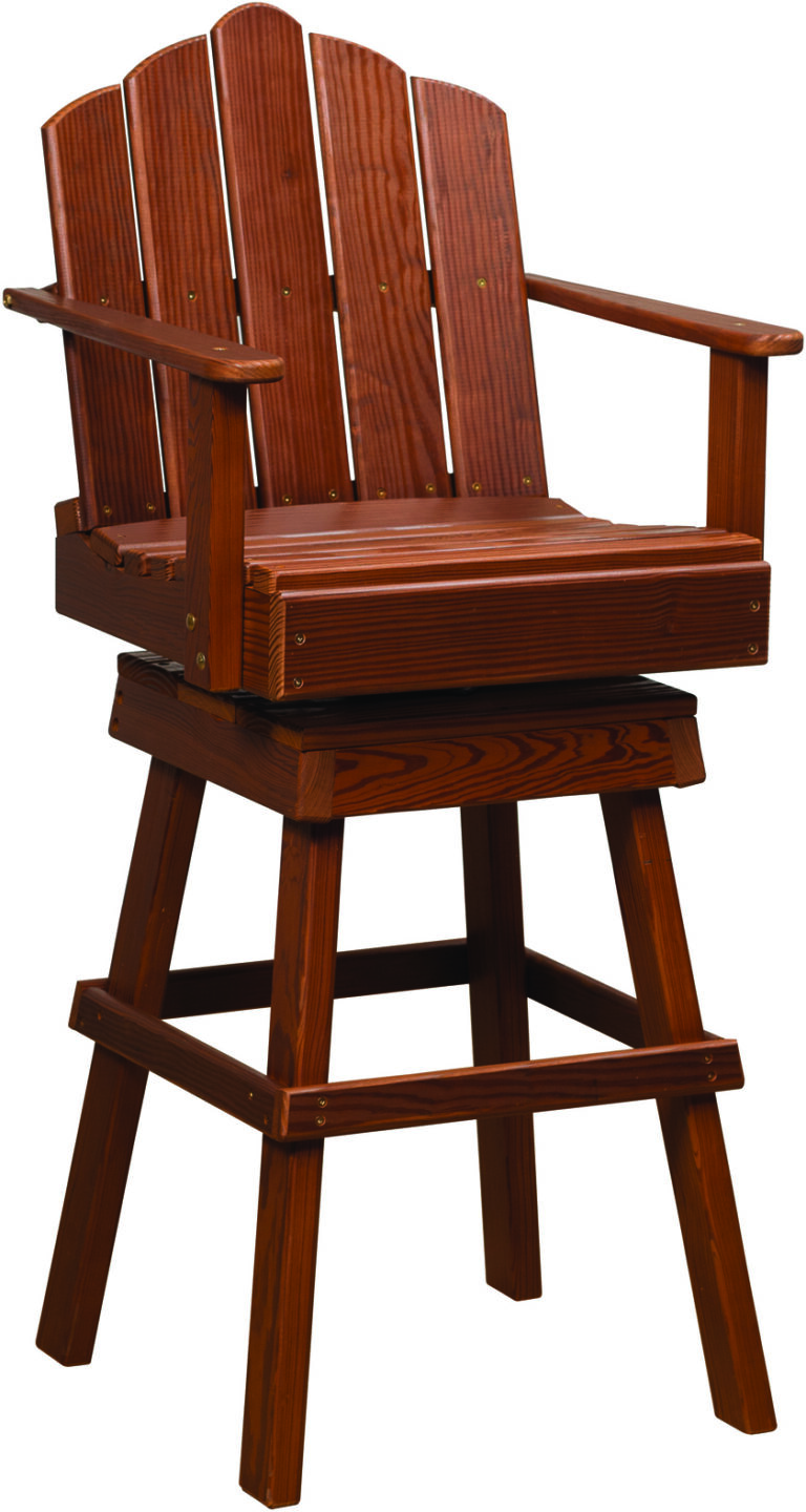 Cedar Captain's Swivel Chair