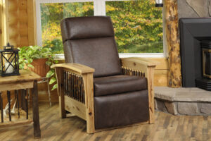 Barwick Rustic Bark Wallhugger Recliner