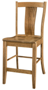 Maverick Hardwood Stationary Barstool