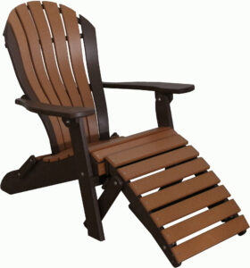 Folding Beach Chair with Folding Ottoman