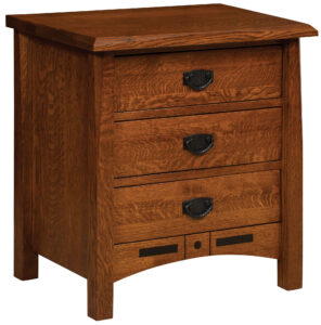 Bel Aire Style Three Drawer Nightstand