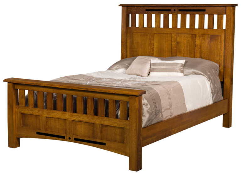 Amish Bel Aire Slat Panel Bed