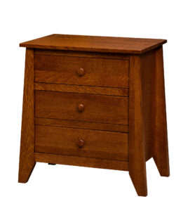 Berwick Style Three Drawer Nightstand