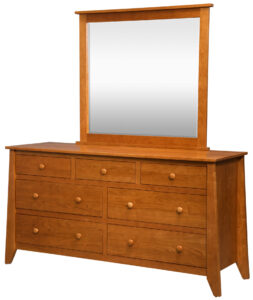 Berwick Style Wide Dresser with Mirror