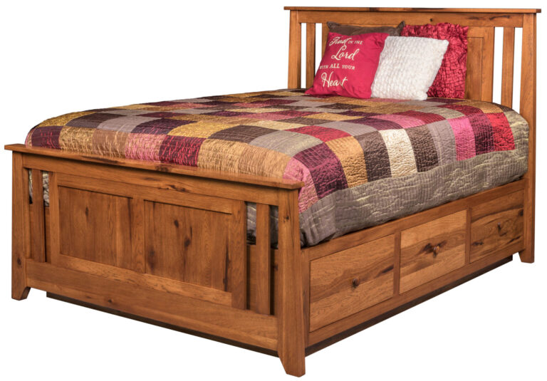 Custom Berwick Combo Platform Bed with Storage