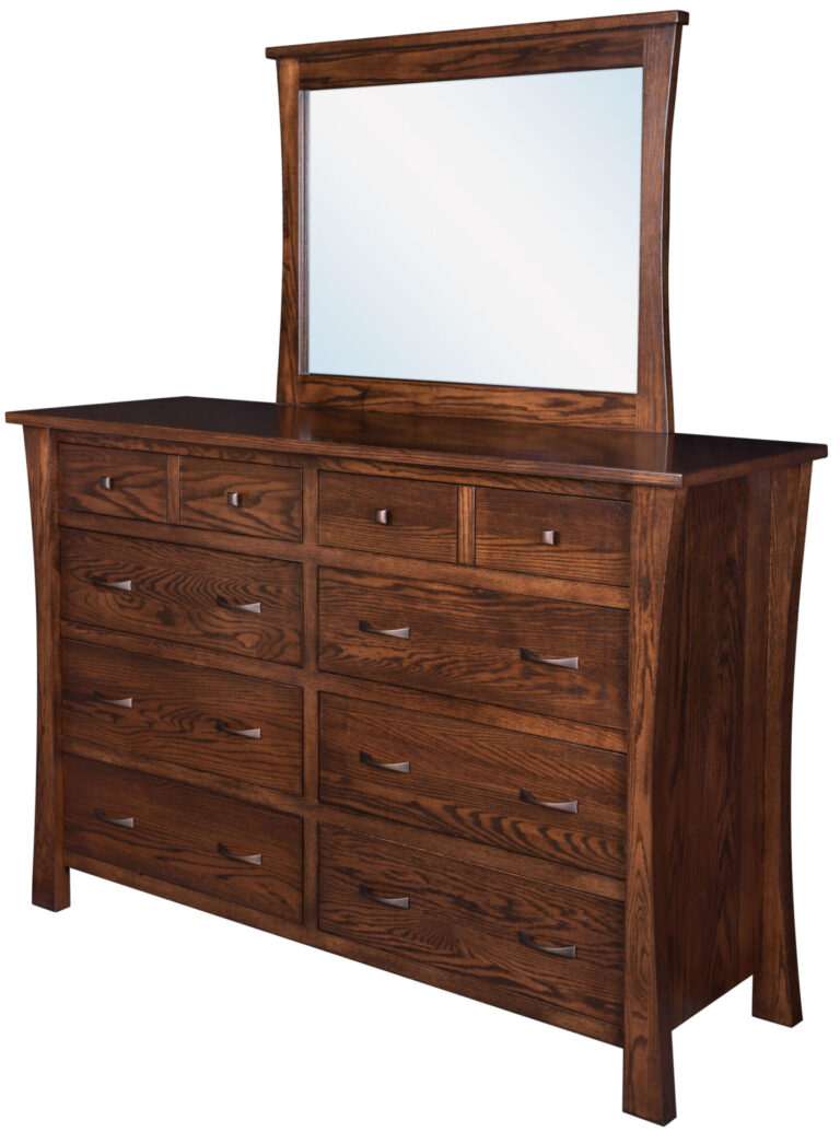 Custom Catalina 8 Drawer Dresser with Mirror
