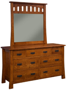 Grant Style Small Dresser with Mirror