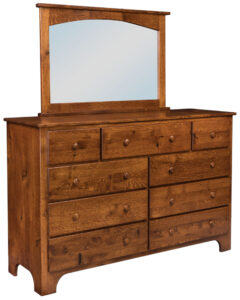 Ridgecrest Shaker Style Large Dresser with Mirror
