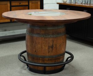 Barrel Table Ready for Pick Up