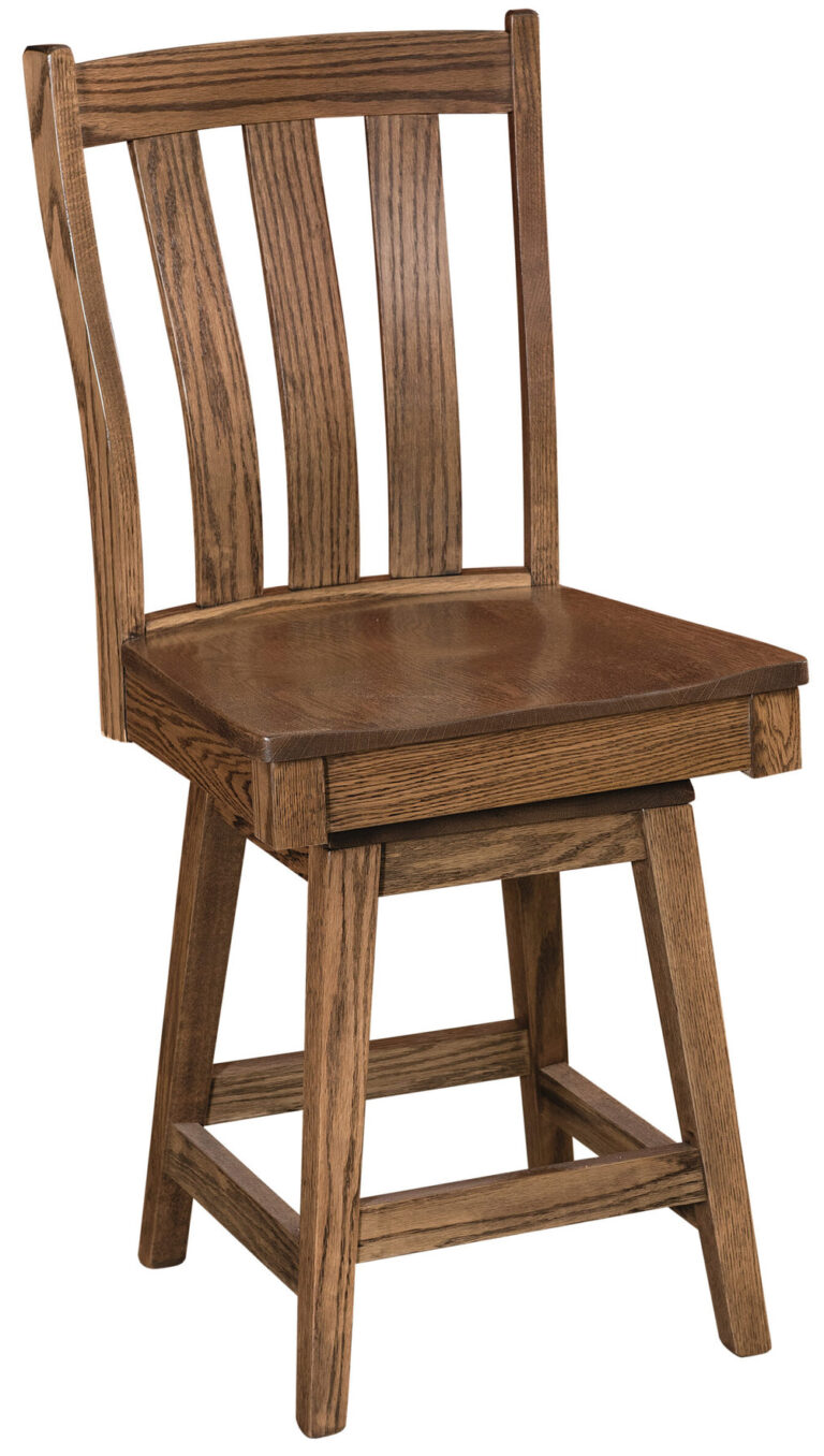 Amish Willow Swivel Barstool