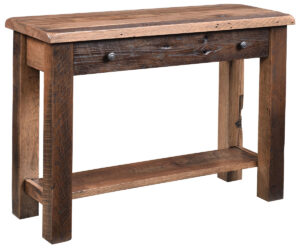 Reclaimed Post Mission Style Sofa Table