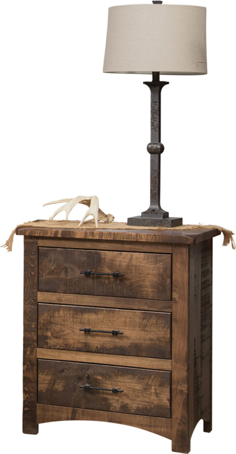 Custom Barn Floor 3 Drawer Nightstand