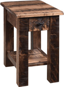 Barn Floor Style Side Table