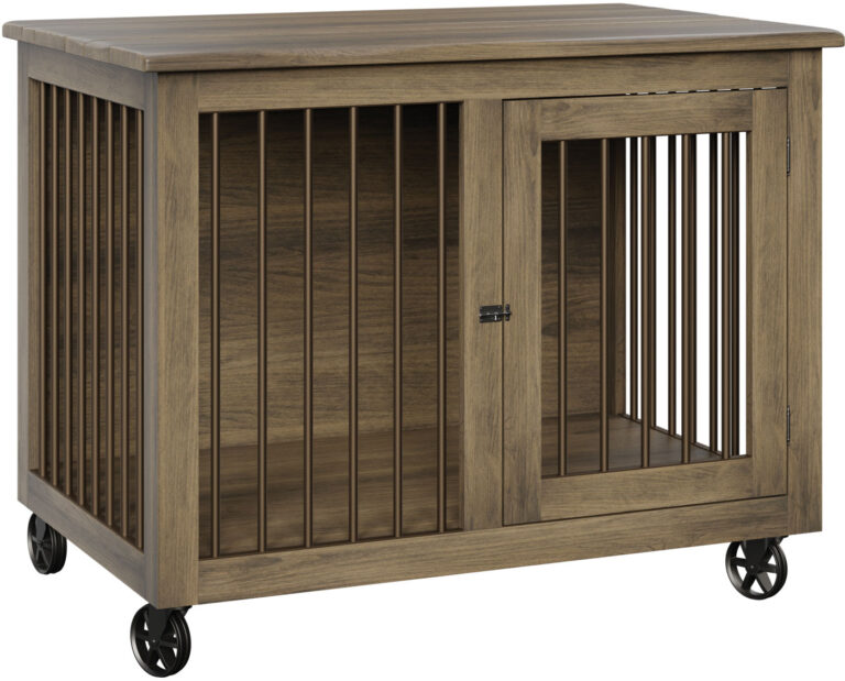 Custom Medium Dog Crate with Hinged Door