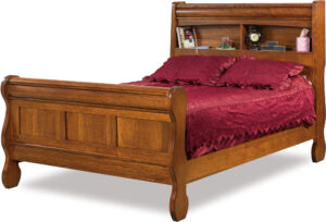 Old Classic Sleigh Bookcase Bed
