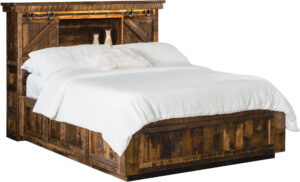 Rough Sawn Style Platform Bed