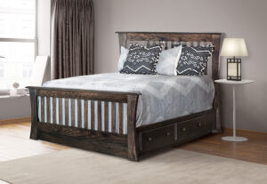 Trestle Style Platform Bed