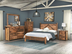 Reclaimed Post Mission Style Bedroom Set