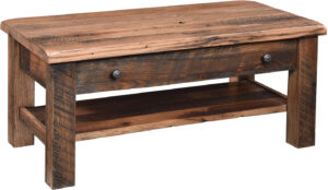 Reclaimed Post Mission Style Coffee Table