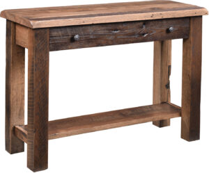 Reclaimed Post Mission Style Sofa Table