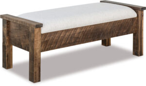 Rough Sawn Style Bed Seat