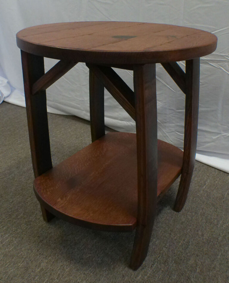 Custom Barrel End Table